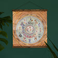 Load image into Gallery viewer, A square print of a moon calendar to go through the moon phases 2025 uk