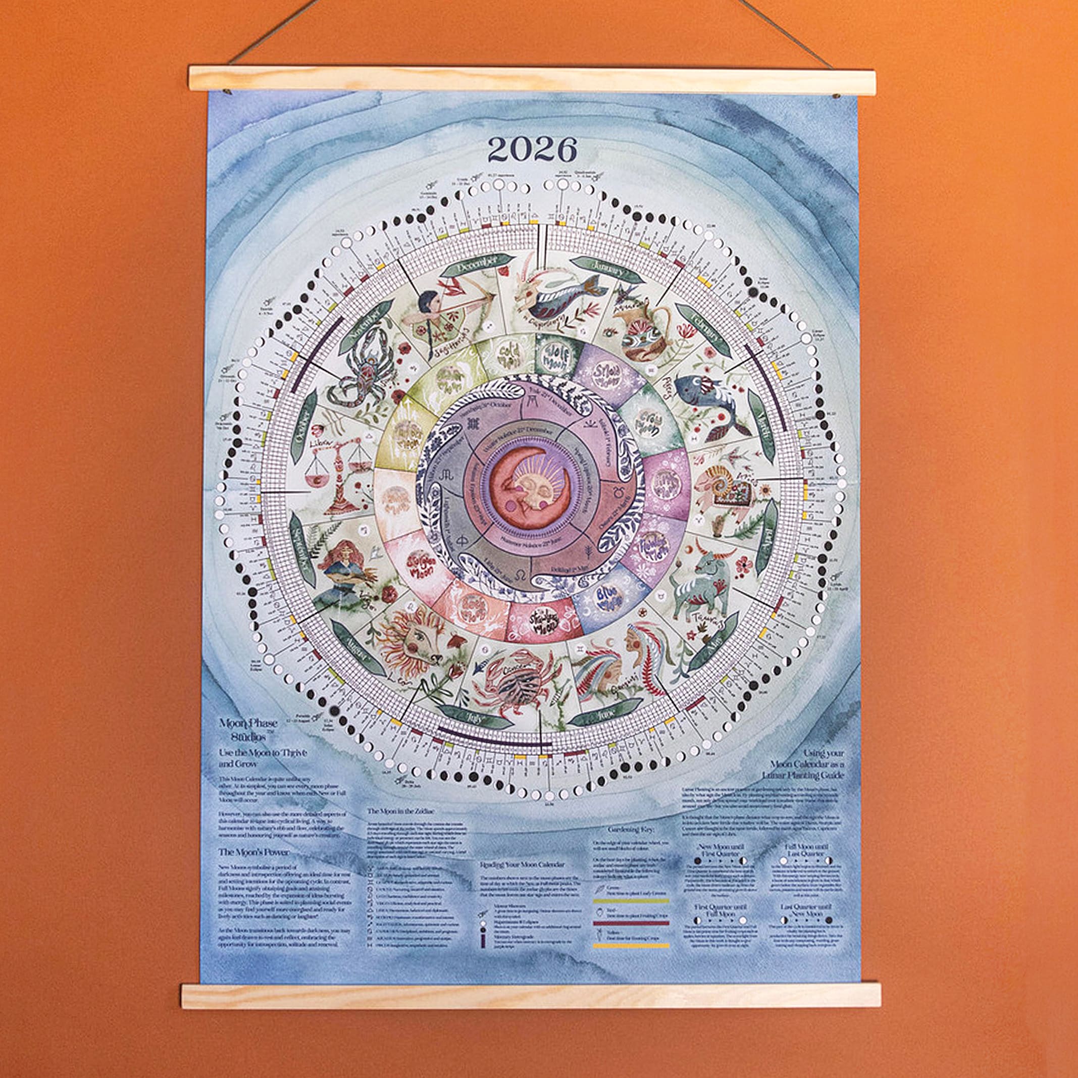 2026 | Large Moon Calendar