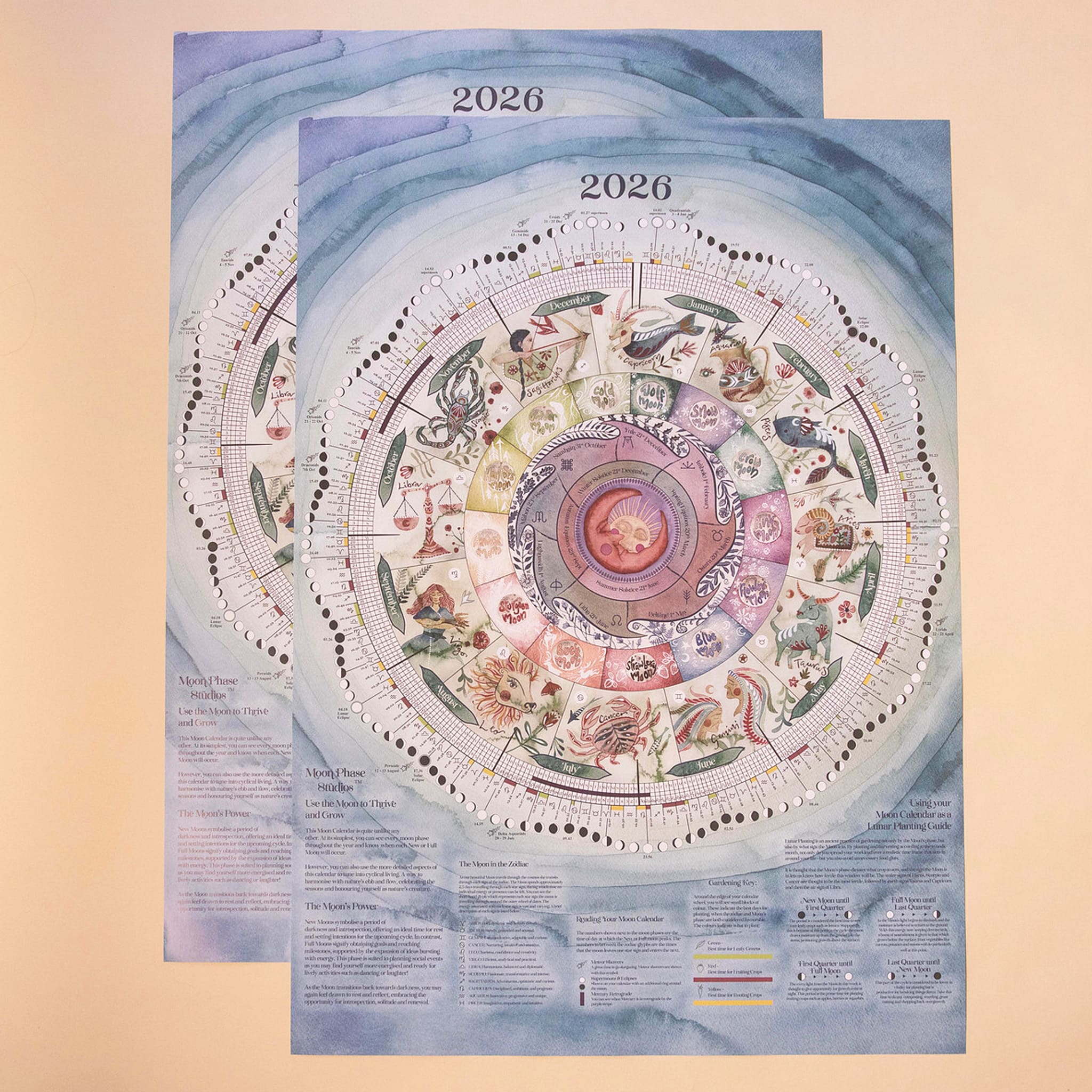 2026 | Large Moon Calendar