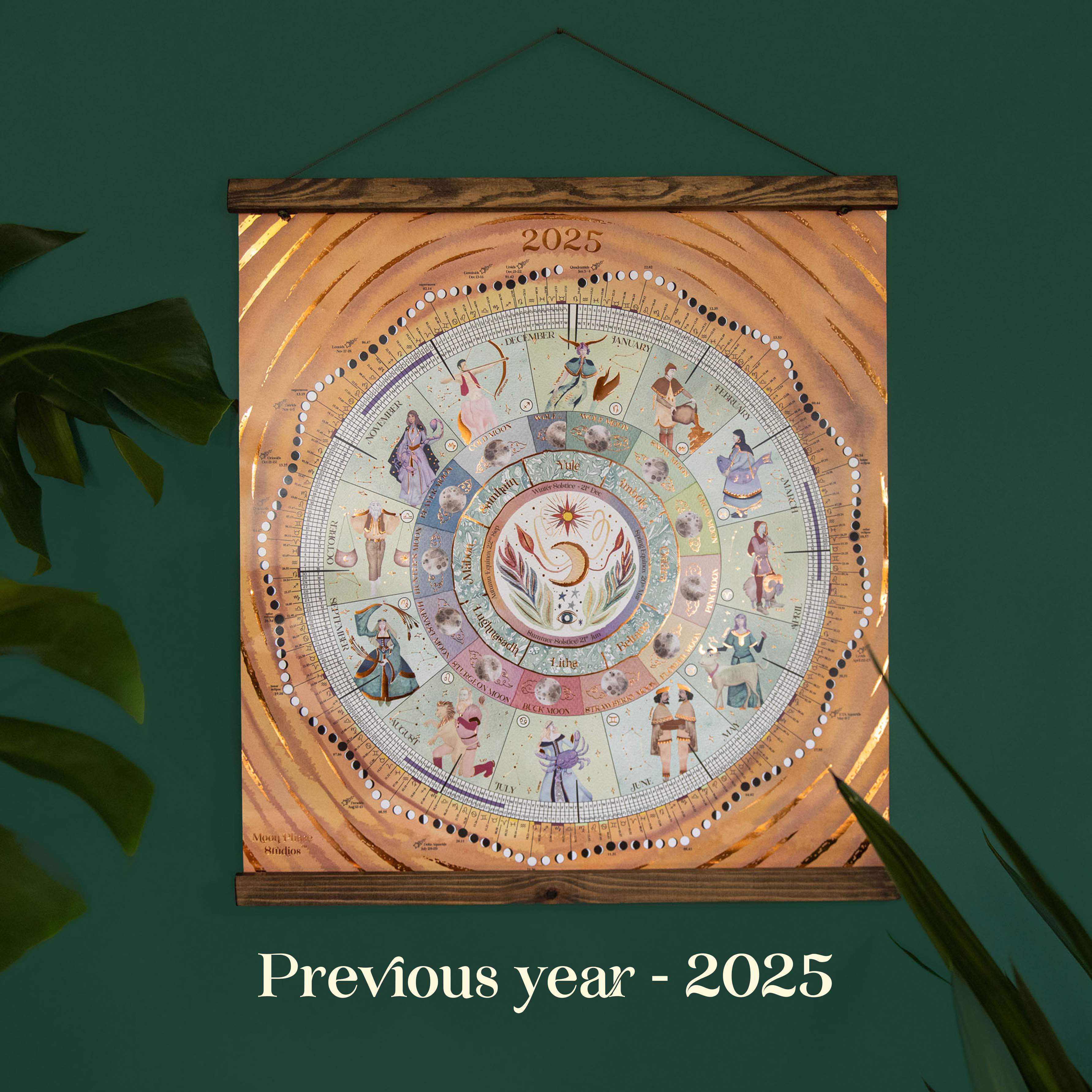 Moon Calendar 2025 | Comprehensive Lunar Phases Guide | Moon Phase Studios