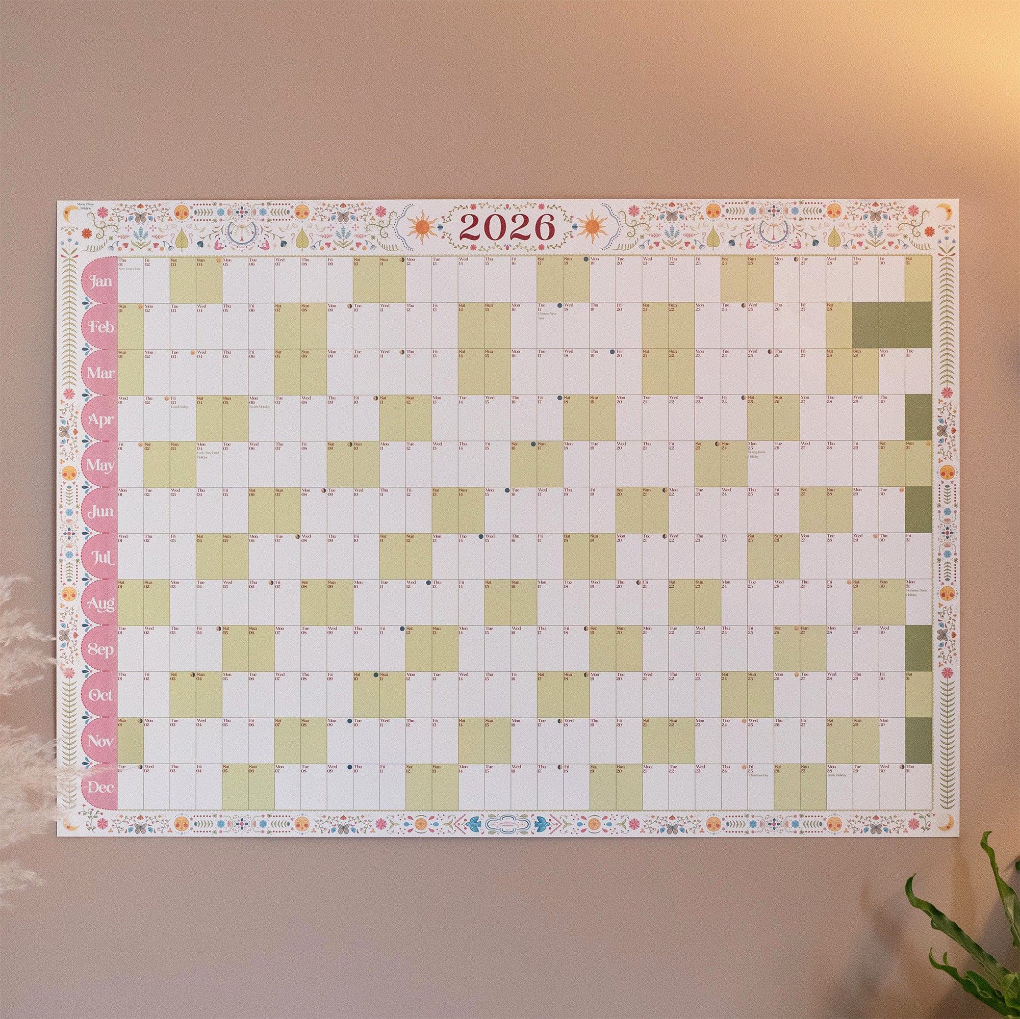 2026 | Wall Planner | Prarie