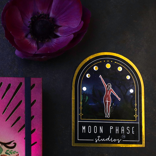 Moon Phase Sticker – Moon Phase Studios