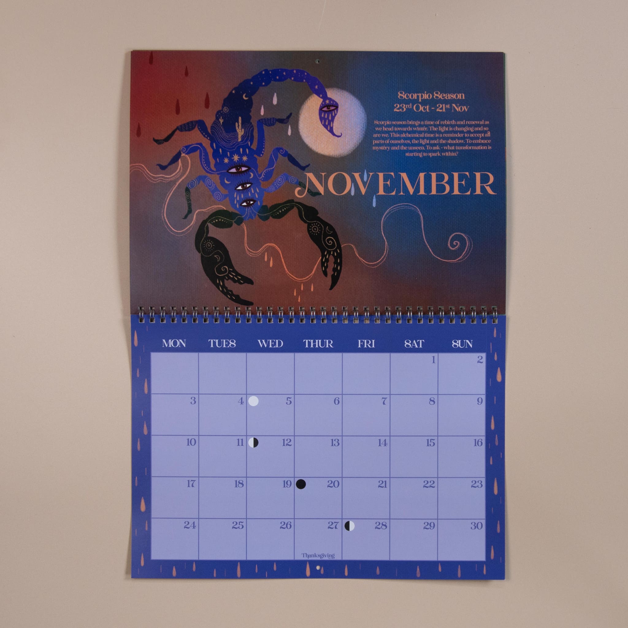 Zodiac Flip Calendar 2025